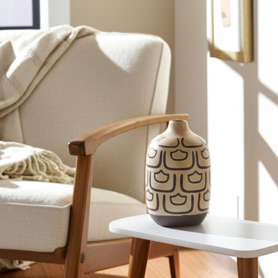 Vase de table en céramique avec motif pour console Modern Modern
