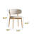 2 Sets Of Dining Chairs With Modern Wooden Legs