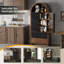 180 Cm Tall Storage Cabinet With Glass Doors