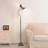 Industrial Metal Gooseneck Floor Lamp With 2 LED Bulbs-929613444