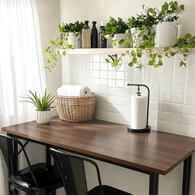 Kaboon Universal Tabletop, Solid One-Piece Melamine Table Top, Home and Office Countertop