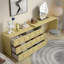 Coiffeuse avec miroir lumineux, 6 tiroirs-17570360