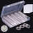 100Pcs 30mm Coin Capsule Holder with 5 Sizes Foam Gaskets and Clear Plastic Storage Organizer Box for Coin Collectors