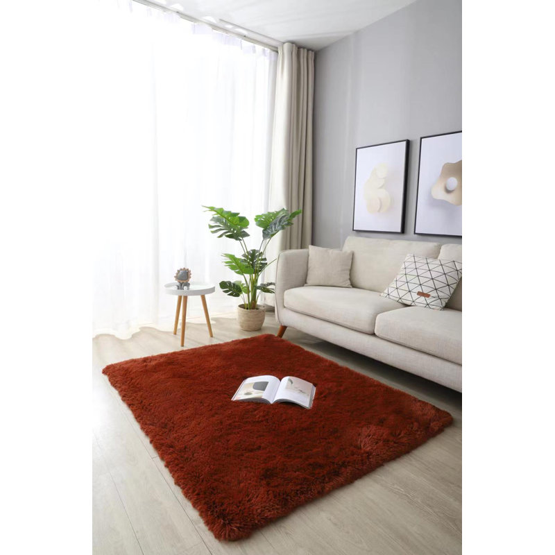 Tapis moelleux en fausse fourrure Quinn Luxury, Tapis de couloir 2 pi 6 po x 5 pi