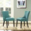 Chaise de salle à manger (une seule chaise) rembourrée en tissu Porch & Den Helen par Modway-24857677-128758516