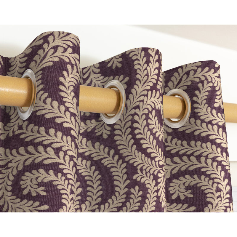 Holoman Blackout Curtain Pair, Width 167 x Drop 182cm, Aubergine Purple
