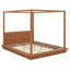 Lit à baldaquin classique en bois à 4 poteaux avec tête de lit-966742024-966742030