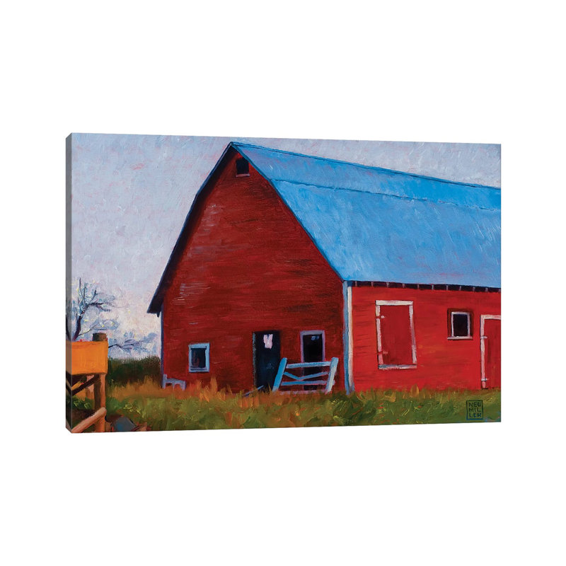 Bishop Barn 1 Piece Wall Art on Canvas, 30.48cm H x 45.72cm W