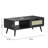 39" Rattan Coffee Table,Boho Coffee Table with Drawer & Shelf-1149119174