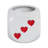 Decorative Ceramic Dice Planter For Indoor And Outdoor Spaces - Creative Flower Pots For Patio, Living Room, And Home Decor - 6", White & Red-1068954627