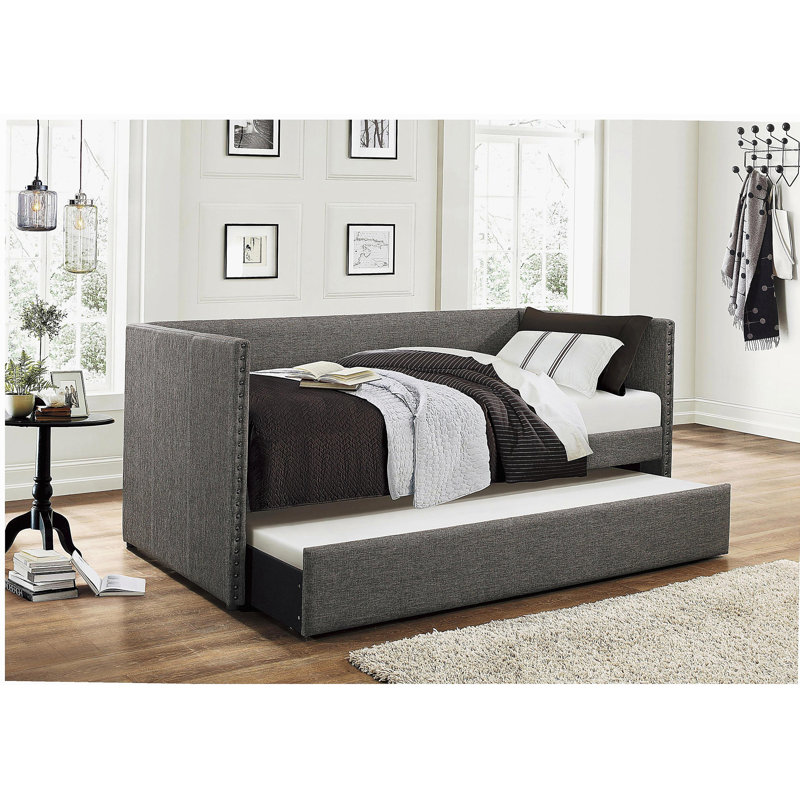 Méridienne grise rembourrée 1pc, Gris