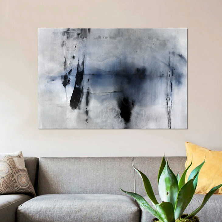 «Echelon II», impression sur toile, H 40 po x l 60 po x P 1,5 po, Toile encadrée noire, Pas de tapis