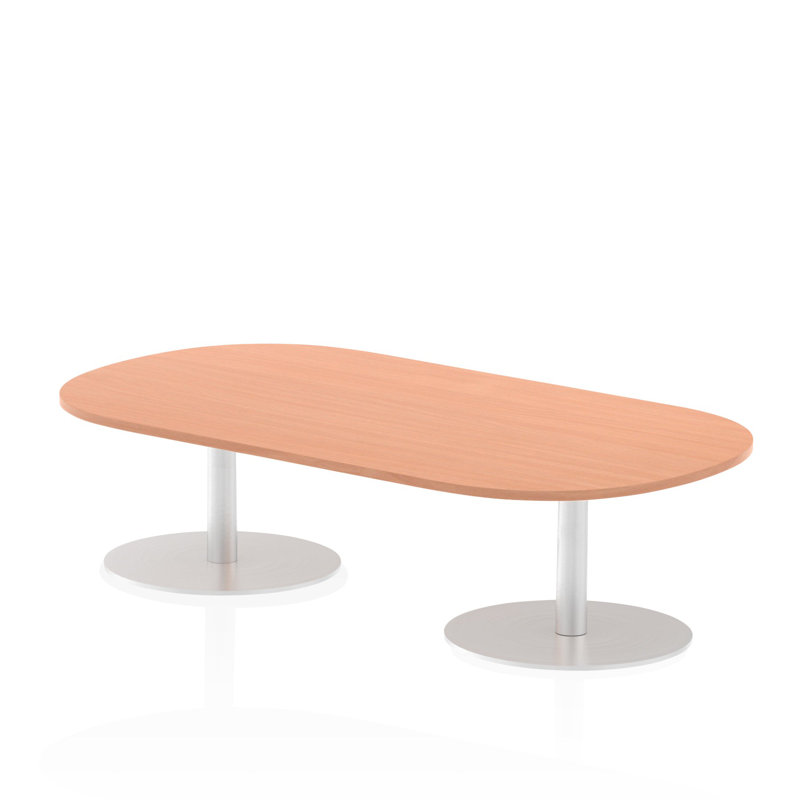 Libbe Oval Conference Table, Beech, 47.5cm H x 180cm W x 100cm D