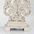 Rustic Vintage Table Lamp With Distressed Finish, 27.56" Tall, Elegant White Decor Light