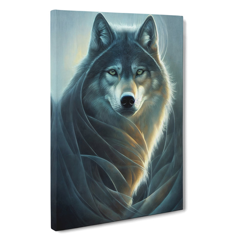 Winter Wolf - Wrapped Canvas, 50cm H x 35cm W x 3cm D