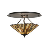 Meyda Tiffany & Stained Glass 3 - Light Semi Flush Mount