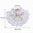 6-light Nordic Bubble Glass Semi-flush Mount, Dimmable