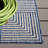 Beach House Power Loom Polypropylene Plastic; Polyester Striped Indoor / Outdoor Rug-2128753206