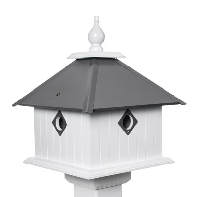 Crofton 18'' H x 18'' W x 12'' D Post Birdhouse