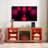TV Stand Electric Fireplace  Glass Shelves, 3D Fireplace TV Stand With LED Lights Wood With USB Charging Outlet Modern Television Table Center For TV Up To 62" OAK 58''W*15.5''D*24.4-841825488