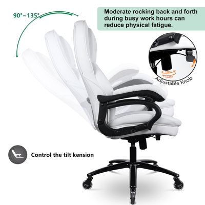 Big And Tall Office Chair PU Leather Office Chair