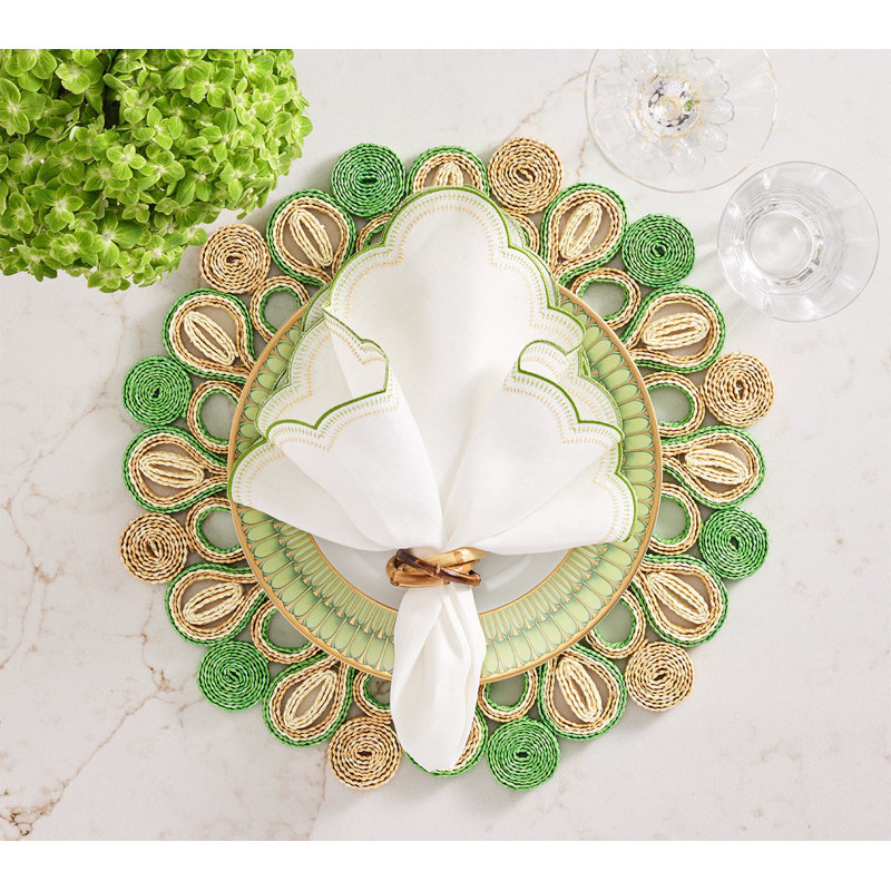 Marisol Placemat, Green/Natural