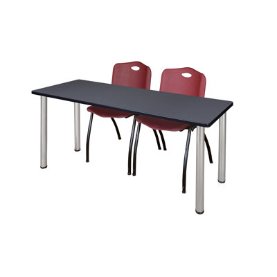 Kee Training Table Top & 2 M Stack Chairs
