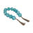 Modern Resin Carved Bead Garland for Home Decor - Decorative Beads Sculpture for Mantel, Shelf, Or Living Room Decoration Styling - 45", Blue