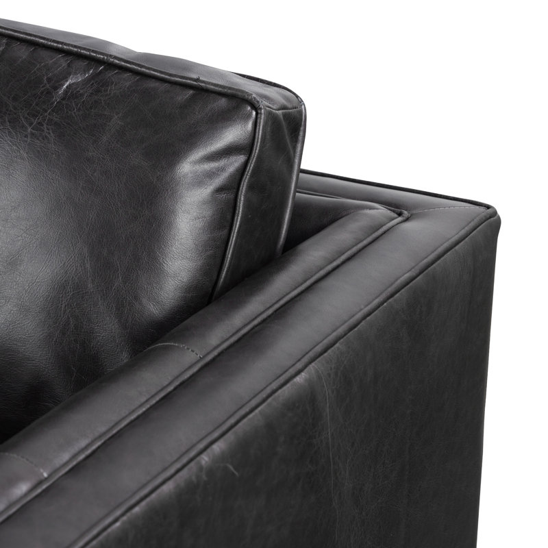 Kiera Sofa, Sonoma Black Top Grain Leather