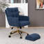Fauteuil de bureau rembourré avec repose-pieds-1686120247