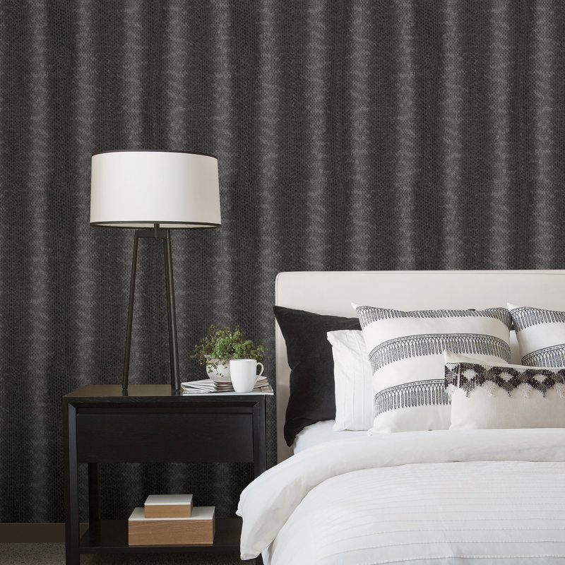 10m x 53cm Matte Wallpaper Roll, Black