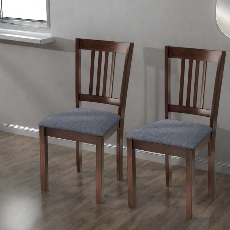 Chaises de salle à manger confortables, style moderne en lin de bois d'hévéa pour la maison de cuisine