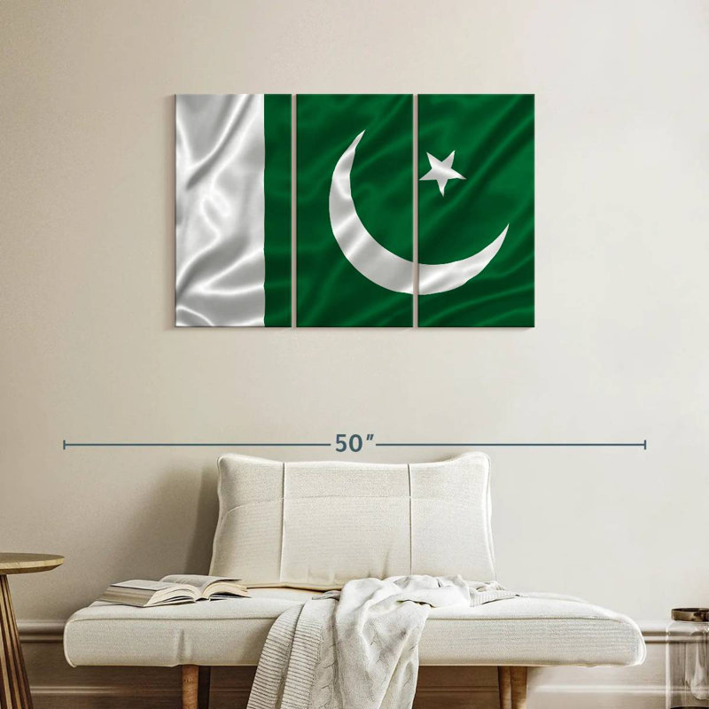 Silky Pakistan Flag, 24" H x 38" W