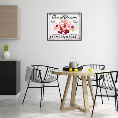 Art giclée Cherry Blossom Farmer's Market par Creatif Belle