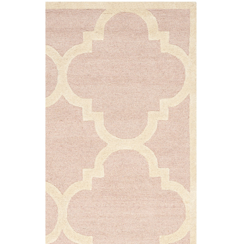 Cannen Hand Tufted Wool Geometric Rug, Rectangle 2' x 3'
