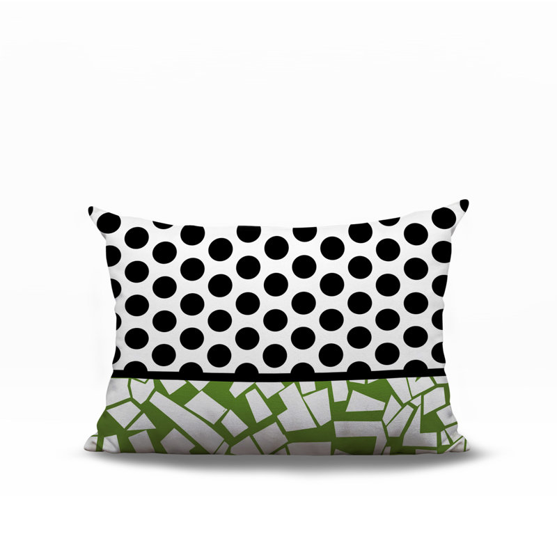 Oreiller rectangulaire réversible intérieur / extérieur Miva, Rectangulaire H 14 po x l 20 po, Chartreuse
