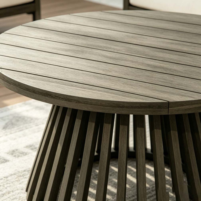 Table basse en bois, Gris