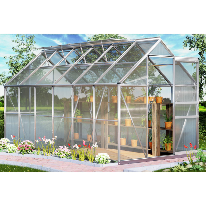Arjay 12.4 Ft W x 6.2 Ft D Greenhouse