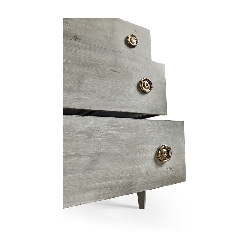 Aeon 3 - Drawer Solid Wood Dresser, Antique Gray