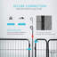 32'' 8 Panel Foldable Metal Pet Fence Barrier