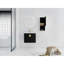 Meuble-lavabo 24 po avec lavabo en céramique et support latéral - aspect panier noyer noir-130629192