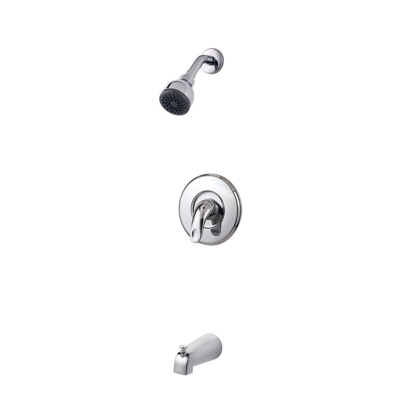 Robinet de baignoire et douche à pression équilibrée Serrano, Chrome poli