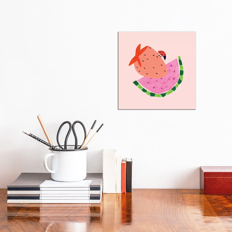 Strawberry Fields I by Blanckslate - Wrapped Canvas Gallery-Wrapped Canvas Giclée, 30.48 cm H x 30.48 cm W