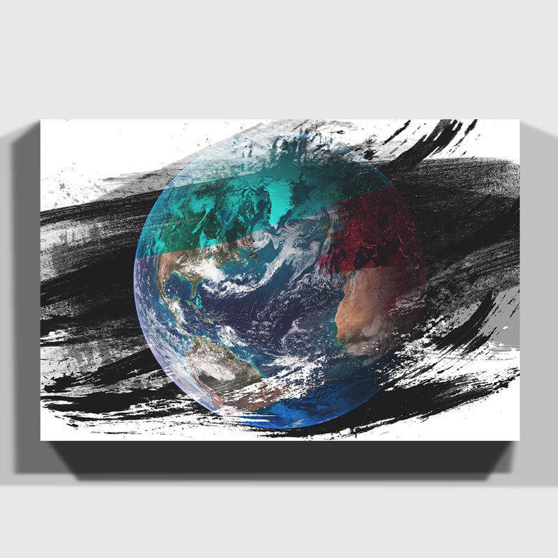Earth From Space NASA - Wrapped Canvas, 35cm H x 50cm W