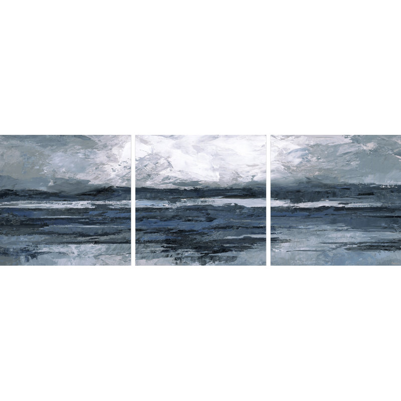 «Dark Vast Ocean II», image multi-pièces sur toile Parvez Taj, H 12 po x l 12 po x P 1,5 po