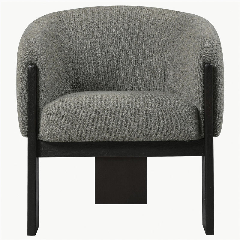 Fauteuil d'appoint rembourré brun Maciel