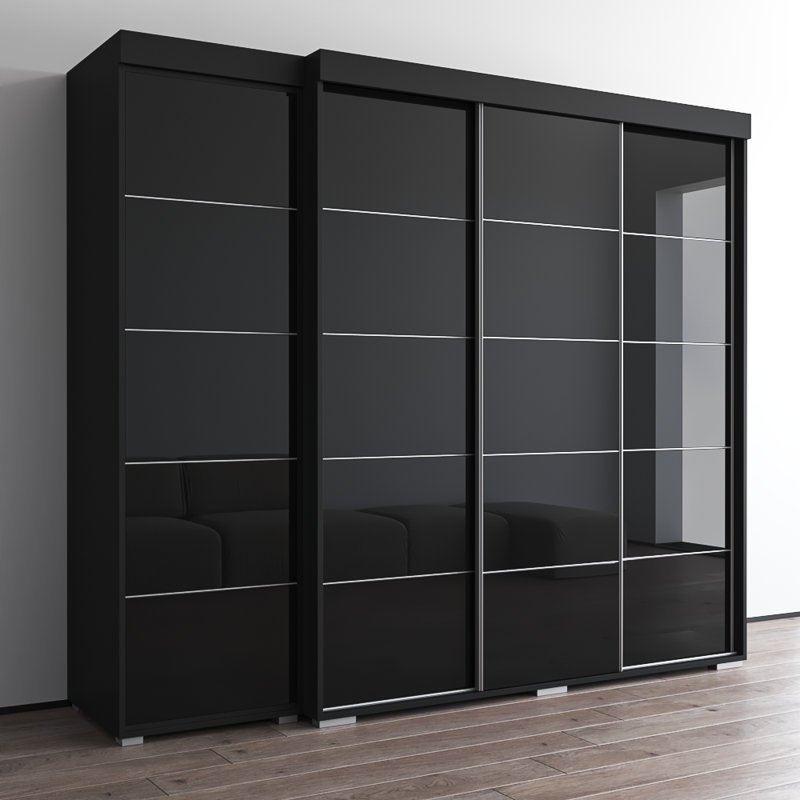 Armoire 94,1 "Aria 3D-EX Aria, Noir