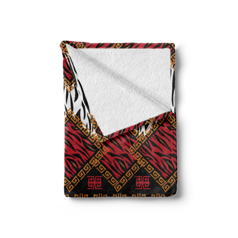 Hand Woven Throw Blanket, 70" W x 90" L