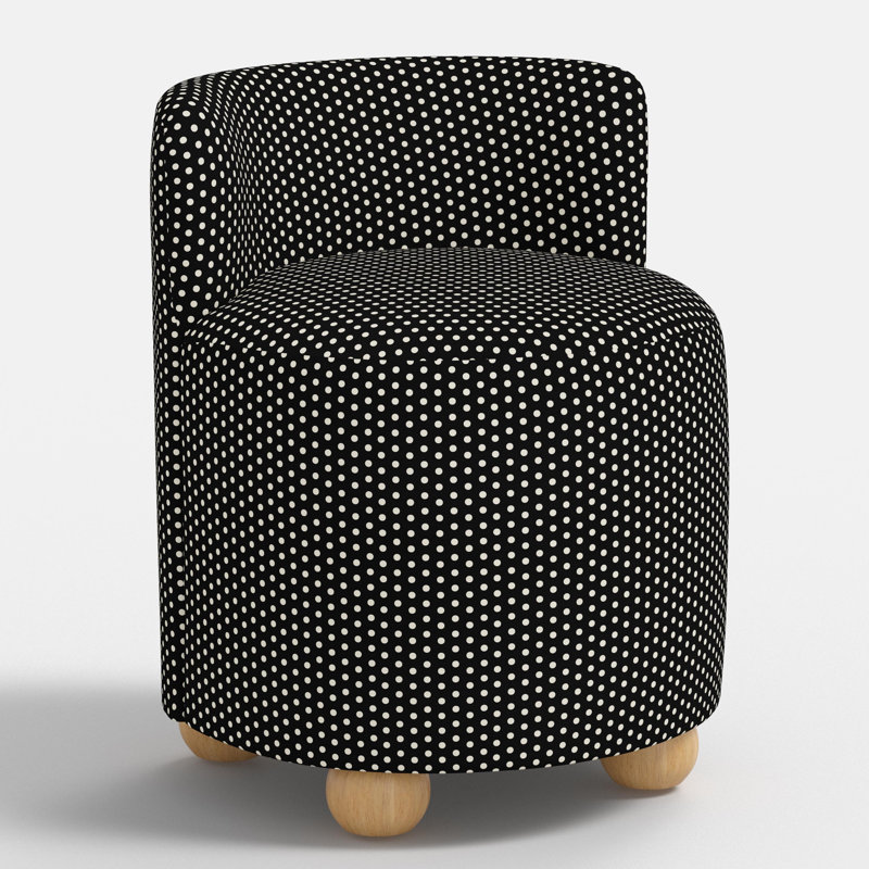 Fauteuil de coiffeuse, Pois noirs