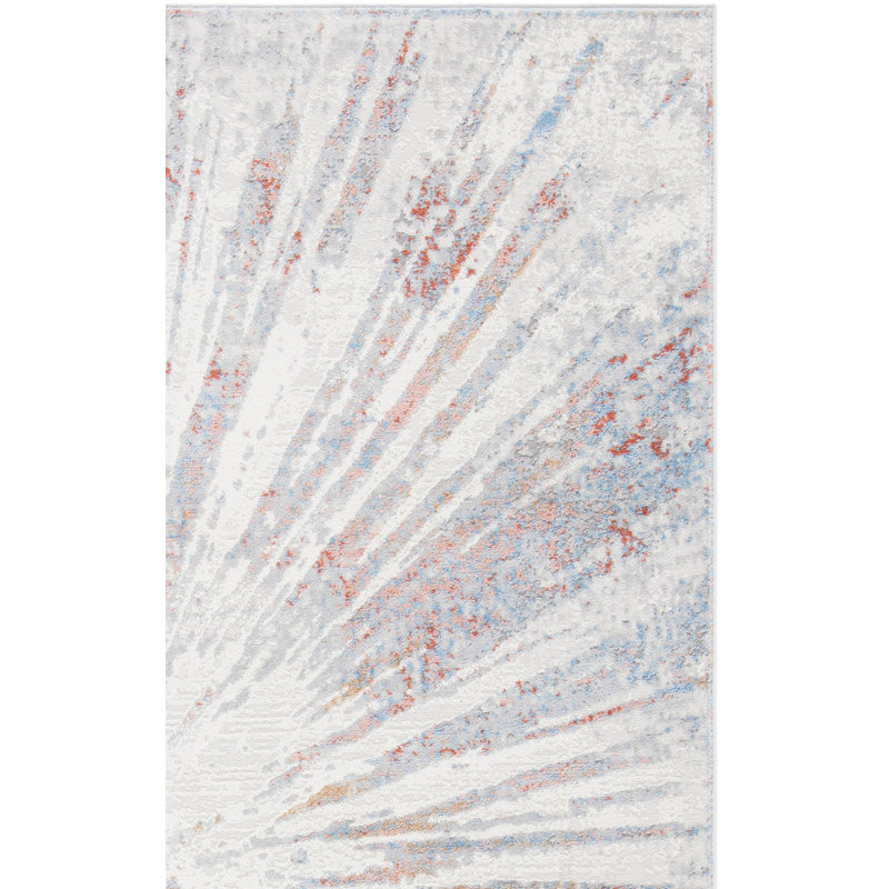 Amelia Cotton Abstract Rug, Square 6'7"